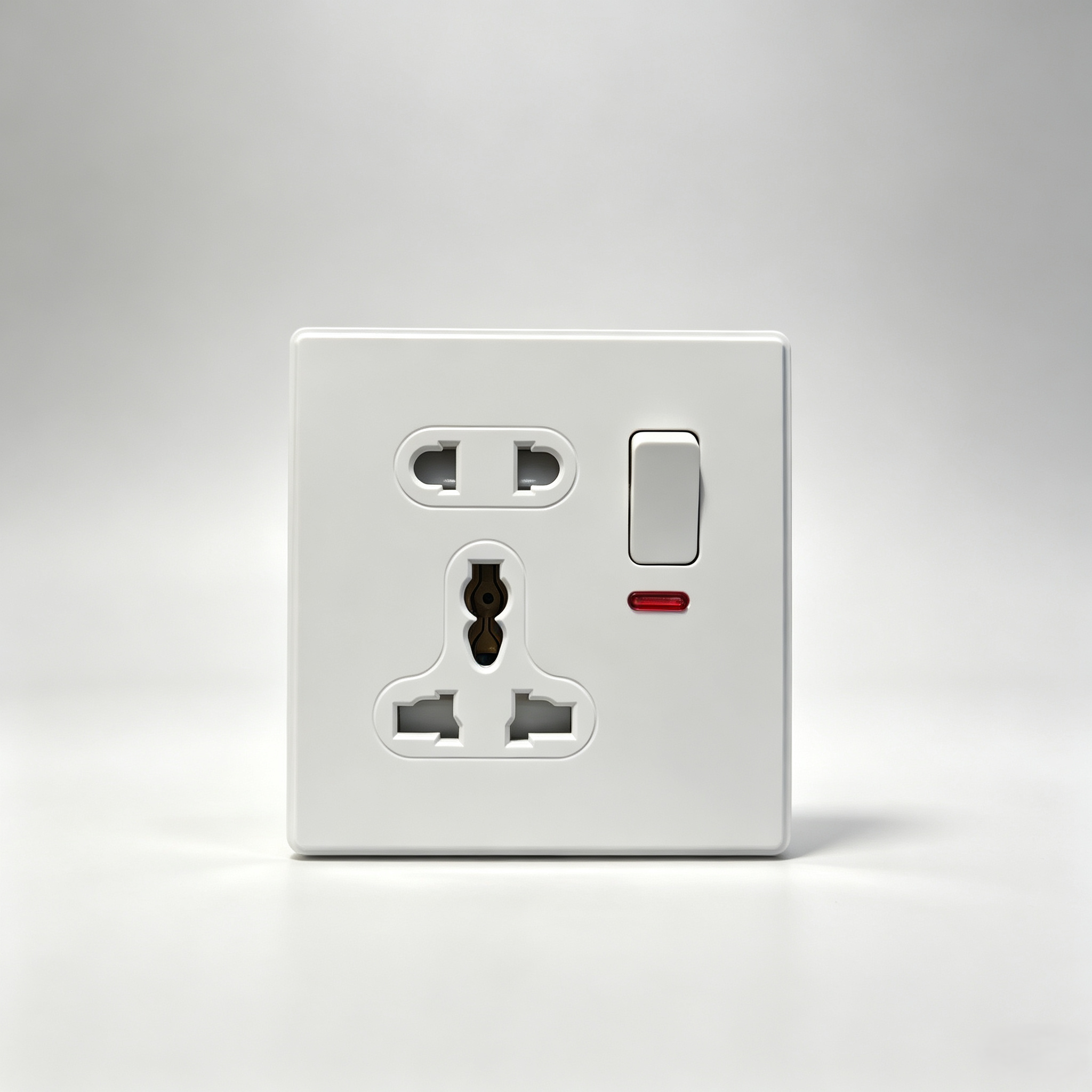 5 Pin Universal Switch Socket with Neon(C3)